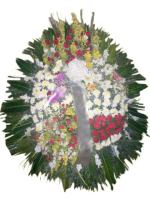 Venta de flores funerarias y palmas por mayor.