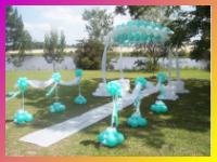 Decoracion con globos para fiestas.