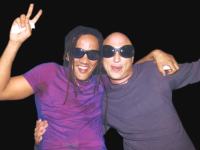Con Miguel Delsel en Show para Fiestas.